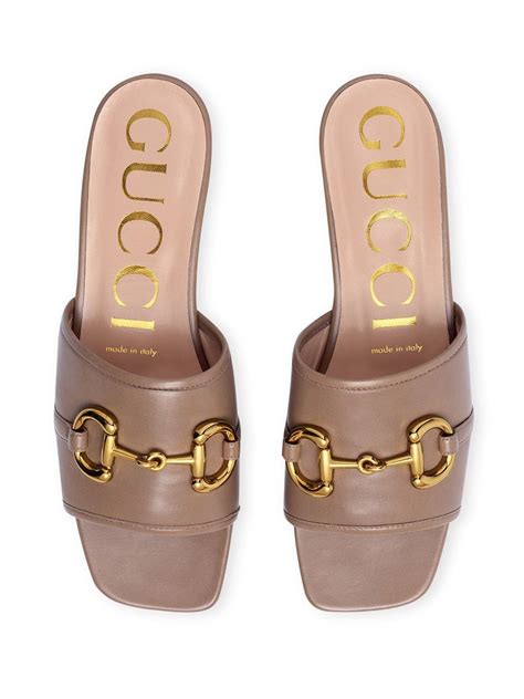 gucci horsebit rubber slides womens|Gucci slides women size 36.